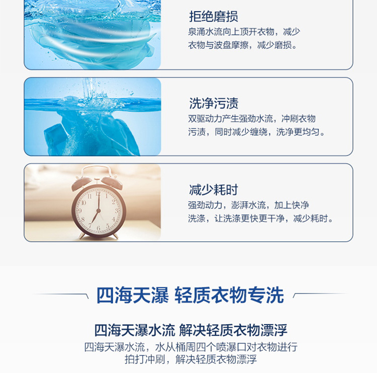 美的(midea)洗衣机mbs90t2wady 美的(midea) 9公斤直驱变频波轮洗衣机