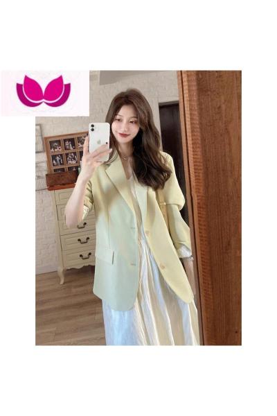 七斓2023年新款春装法式小香风茶歇桔梗西装吊带连衣裙子套装女早春季