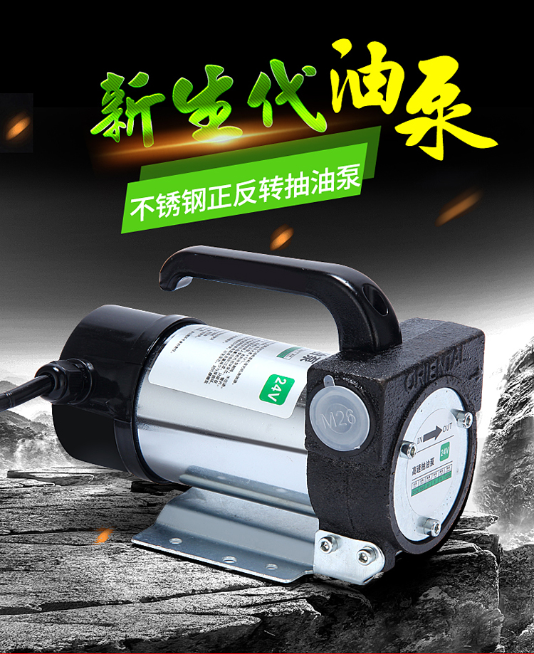 正反12v24v220v伏电动柴油抽油器抽油泵自吸泵抽油机柴油泵加油机