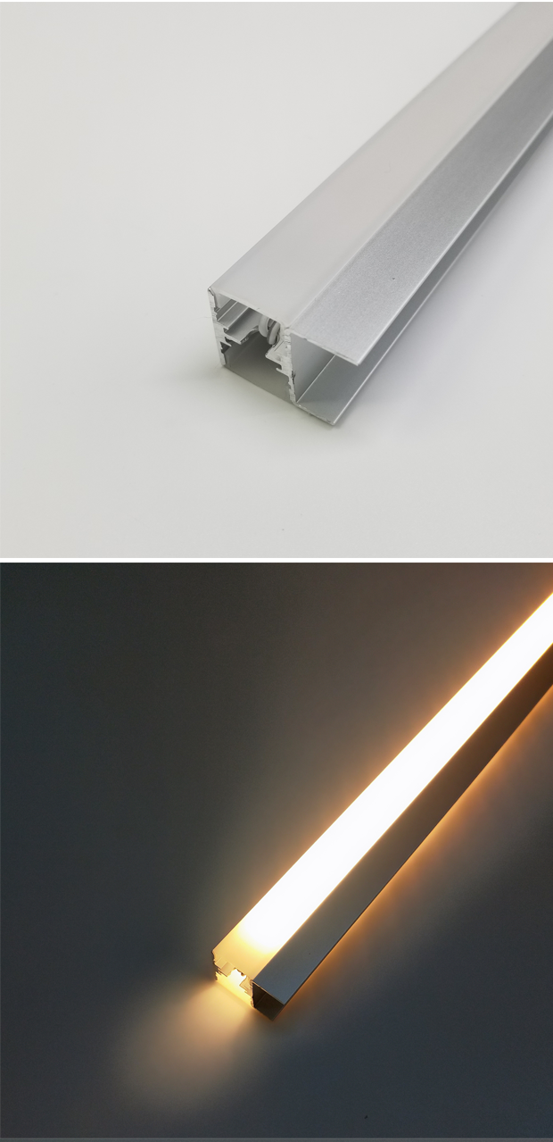 定做led层板灯双面发光隔板灯18mm厚线条灯衣柜帽间酒柜书柜led夹板灯