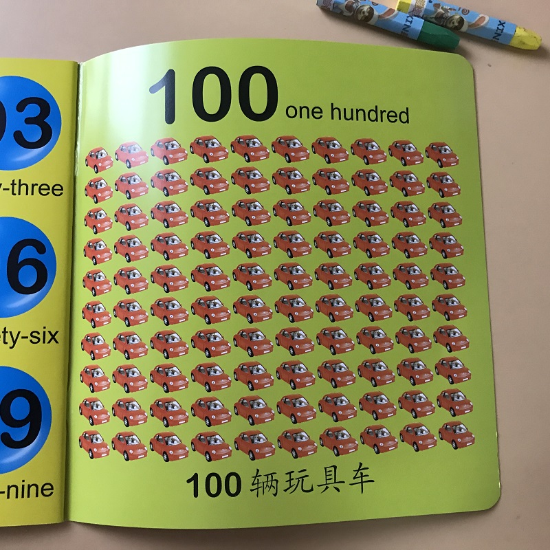 宝宝儿童学0-1到10数学数字卡片3-6岁宝宝有图认数识数大卡 幼儿园学
