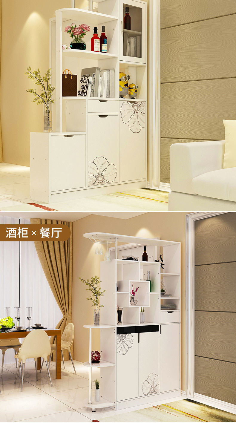 酒柜玄关柜进门客厅隔断柜家用靠墙门厅柜酒柜架展示柜置物架
