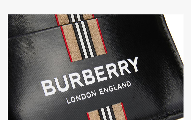 burberry 博柏利/巴宝莉 卡包男士logo徽标拼标志性条纹印花卡夹卡套