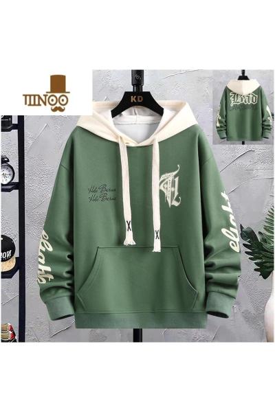 YANXU13青少年款长袖卫衣12岁男孩初中学生14连帽上衣服15大童春装