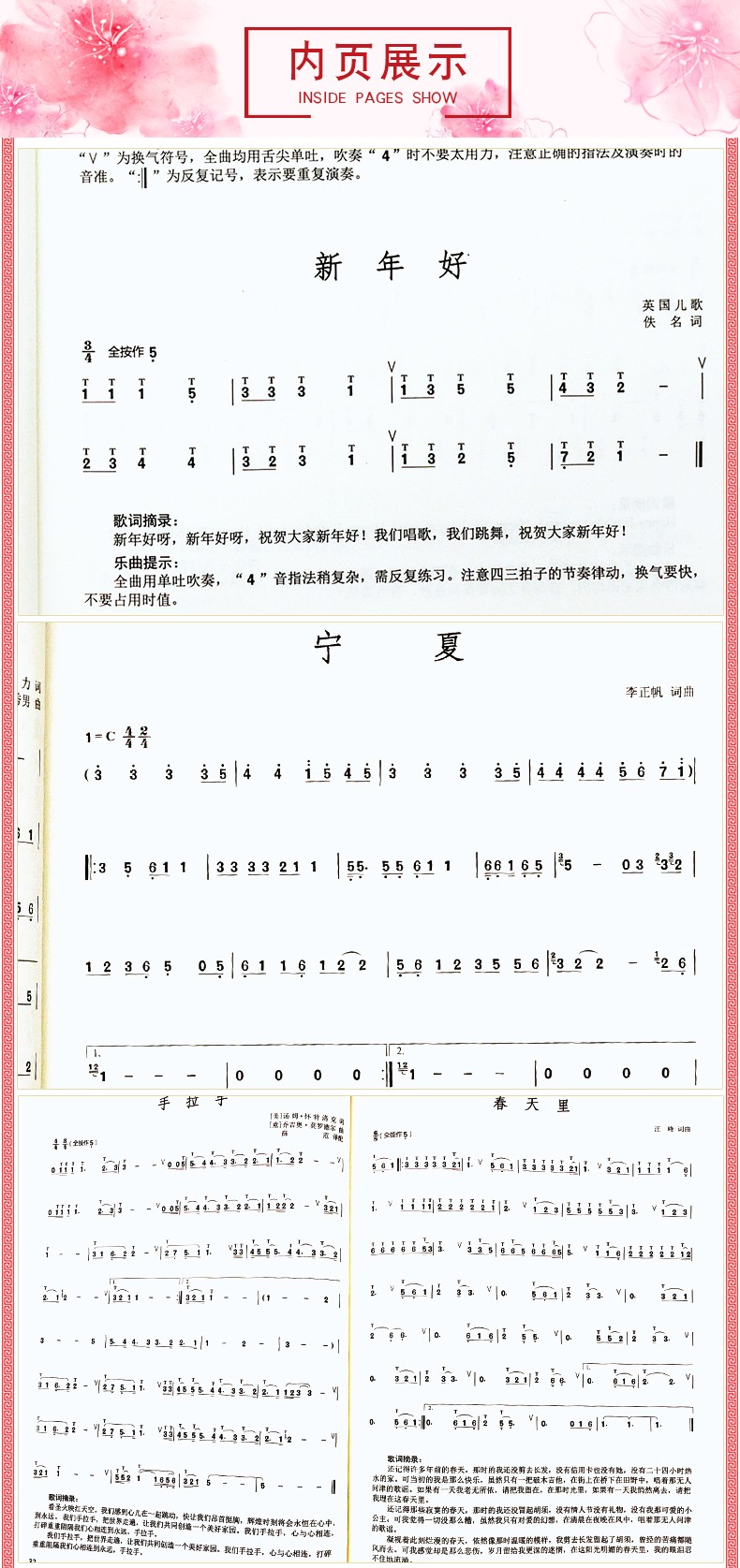 惠典正版葫芦丝流行经典歌曲集 演奏曲目曲谱 吹奏练习乐谱 民乐吹奏