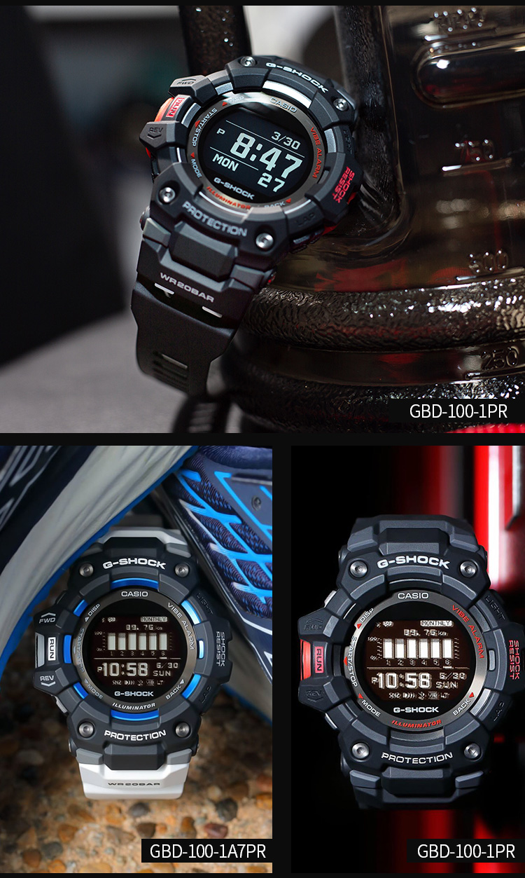 卡西欧(casio)手表 g-shock g-squad系列 智能手表防震防水蓝牙多功能