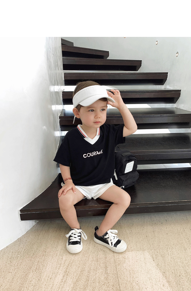 超级新品 男童装夏装帅气宝宝罗纹翻领polo衫短袖t恤潮儿童半袖上衣