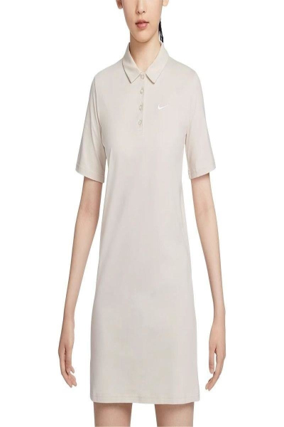 NIKE耐克裙子运动休闲舒适透气针织女裙连衣裙HJ8149-104 D