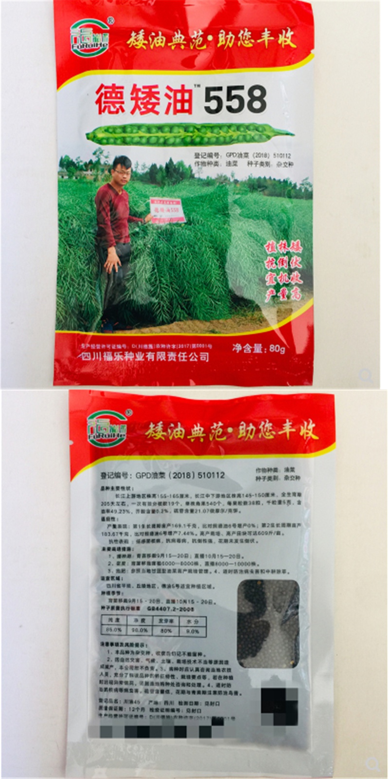 德矮油558油菜种子油菜花籽 高产榨油矮杆观赏杂交油菜花种子耐寒 极