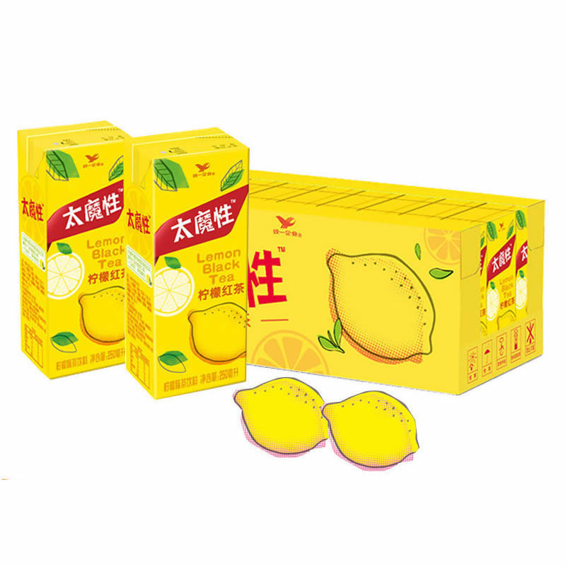 统一太魔性柠檬红茶250ml24盒整箱清凉解暑饮料好喝下火饮品