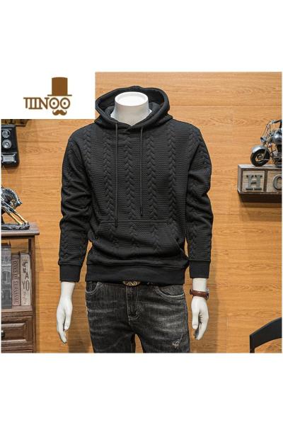 YANXU连帽卫衣男韩版宽松外套潮牌休闲春装内搭长袖打底衫上衣服