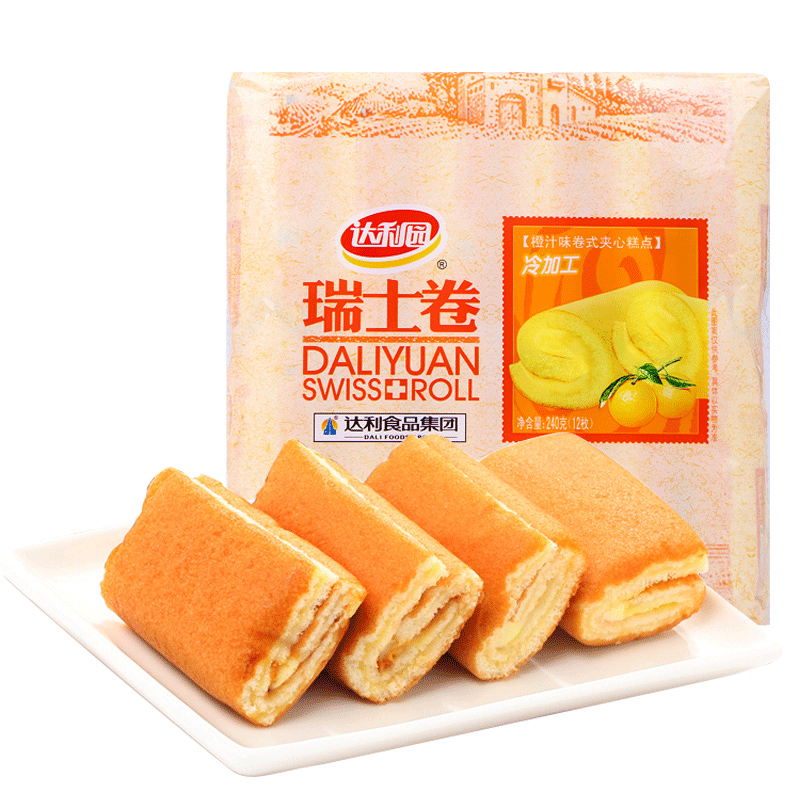 达利园瑞士卷240g零食网红糕点心宿舍早餐食品