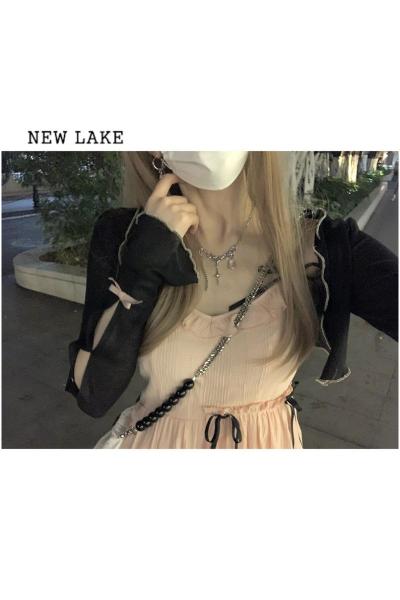 NEW LAKE夏季法式吊带高级感初恋茶歇连衣裙子女小众设计甜美套装裙两件套