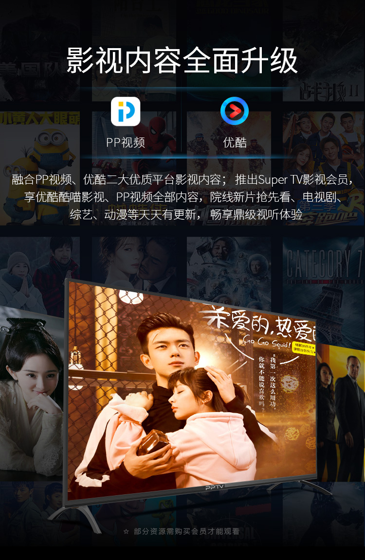 【苏宁专供】PPTV智能电视32C4/32C4A
