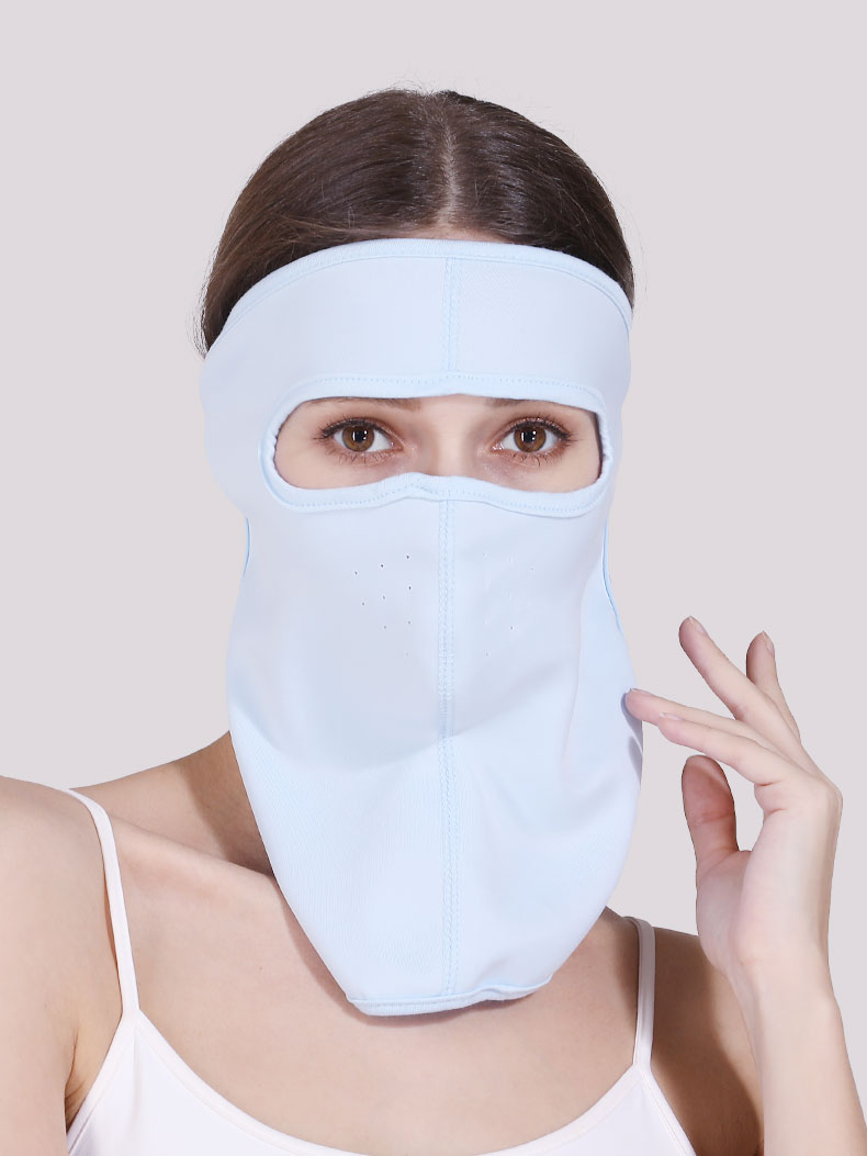 超级新品 夏季防晒口罩面罩面膜冰丝全脸女男薄款遮阳蒙面护颈防紫外