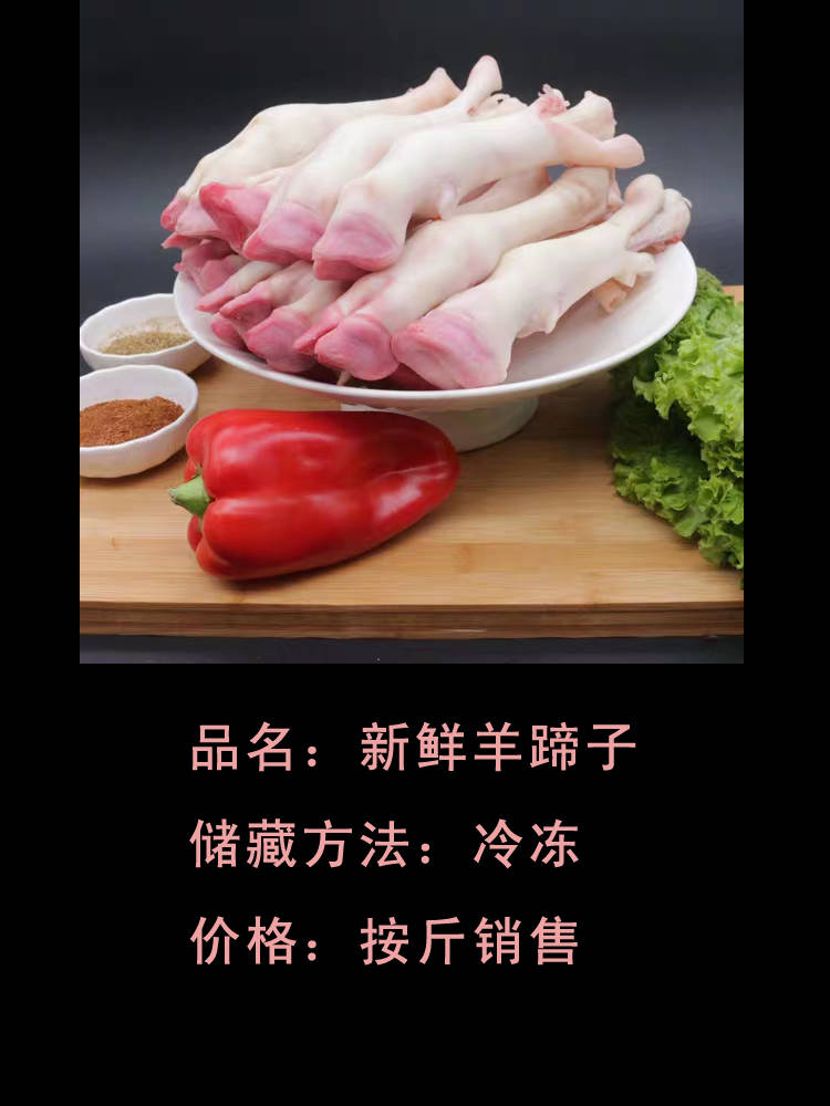 超级新品 新鲜羊蹄生羊蹄冰冻羊蹄山羊蹄小羊蹄羊脚羊蹄子羊杂羊肉散