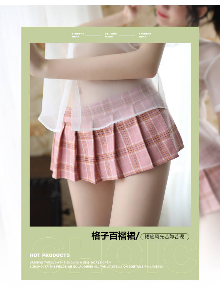 超级新品 透明学生jk制服诱惑情趣内衣水手服激情套装女骚免脱可爱