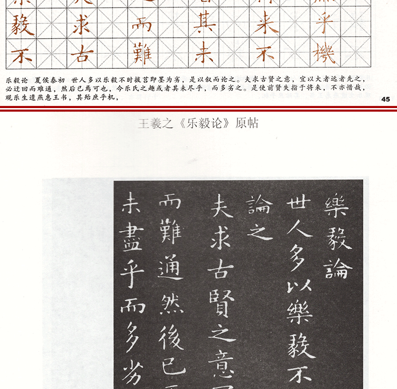 跟着名帖练硬笔书法王羲之楷书钢笔字帖成人临摹教程乐毅论硬笔书法