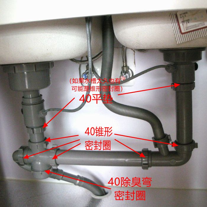 定做 欧琳水槽原厂配件落水器下水斗塞子塞头 下水管排水管垫片密封圈