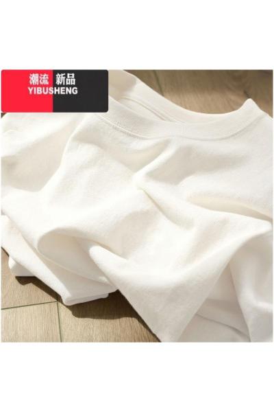 YIBUSHENG小熊猫新中式国潮风2024新款短袖t恤女季半袖洋气女装上衣