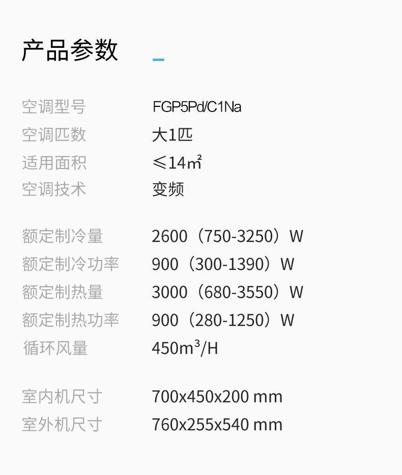 格力greefgp26pdc1nan3大1匹变频纤薄风管机家用中央空调适用面积14㎡