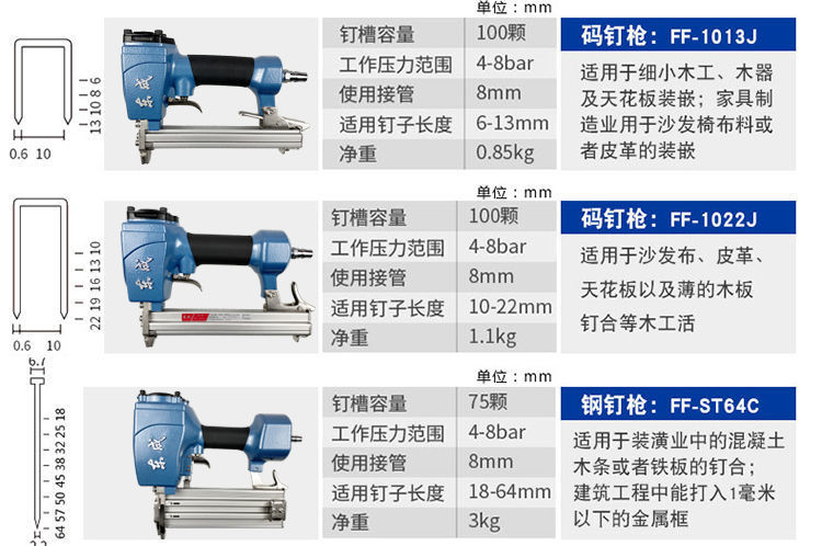 气钉枪f30直钉枪st64钢钉枪1013j码钉枪蚊钉枪钢排枪东城钉枪