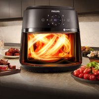 飞利浦(PHILIPS)空气炸锅 海星底盘 多功能可视 家用6.2L大容量 NA230/00