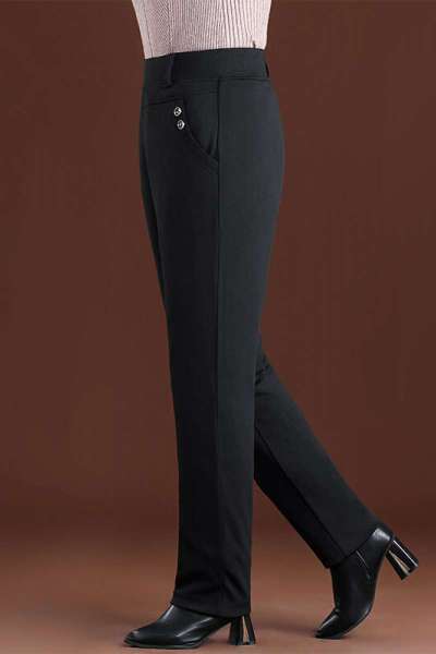 迪鲁奥(DILUAO)40岁50岁妈妈穿加绒裤中老年裤女厚款可拆卸内胆外穿妈妈装保暖棉裤老人冬季高腰冬