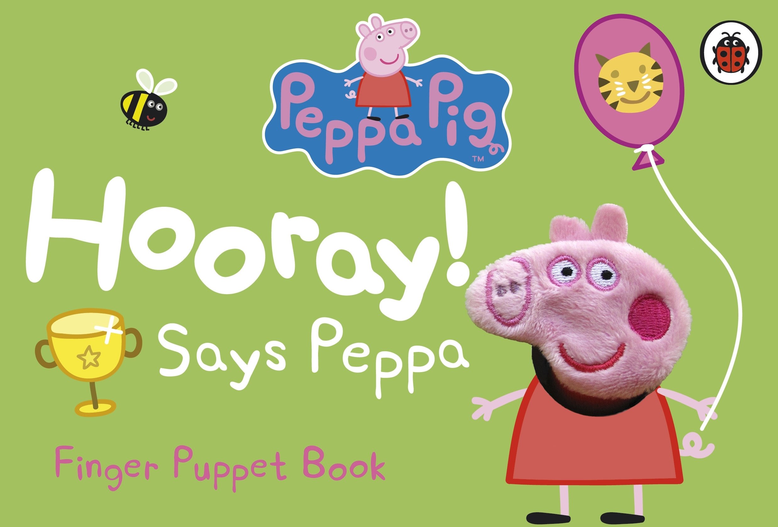 英文原版peppapighooraysayspeppafingerpuppetbook粉红猪小妹