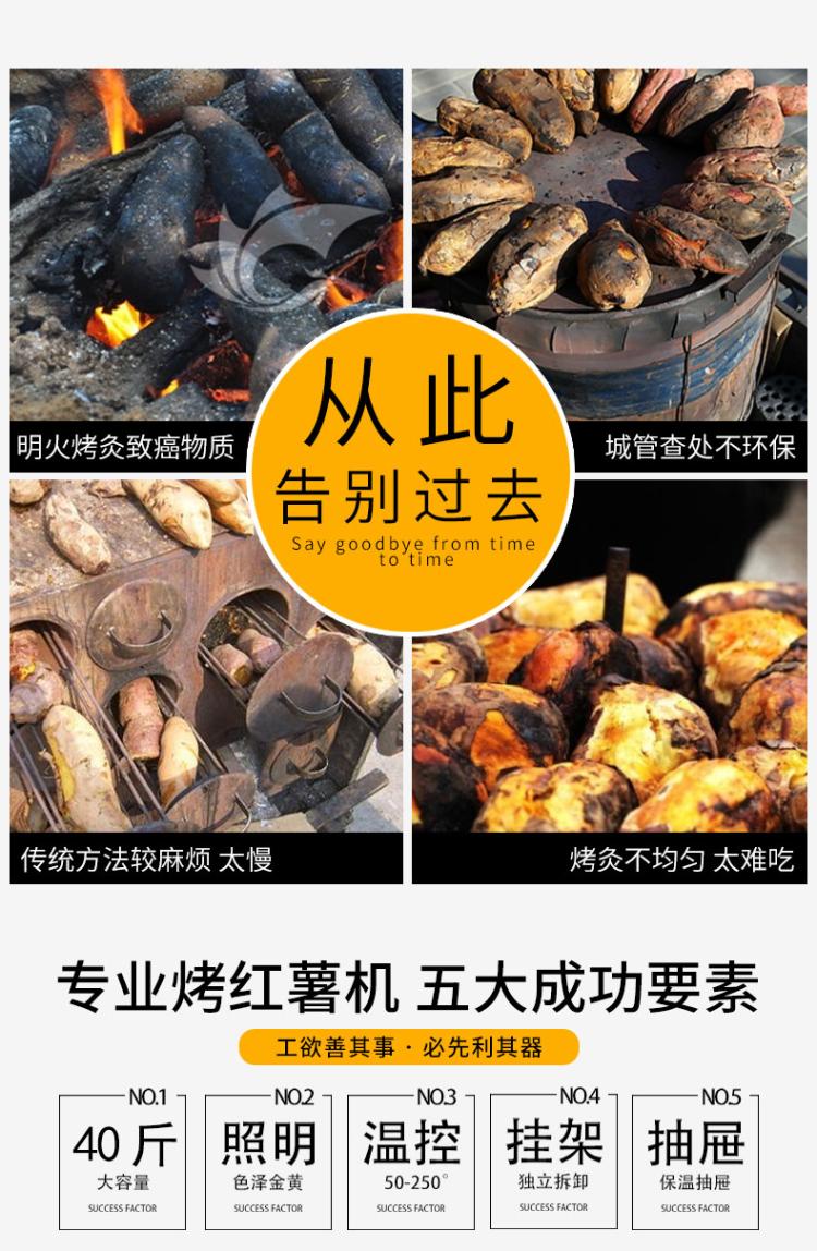 烤地瓜机商用电热烤红薯机全自动烤玉米电烤箱烤番薯机烤红薯炉子三层