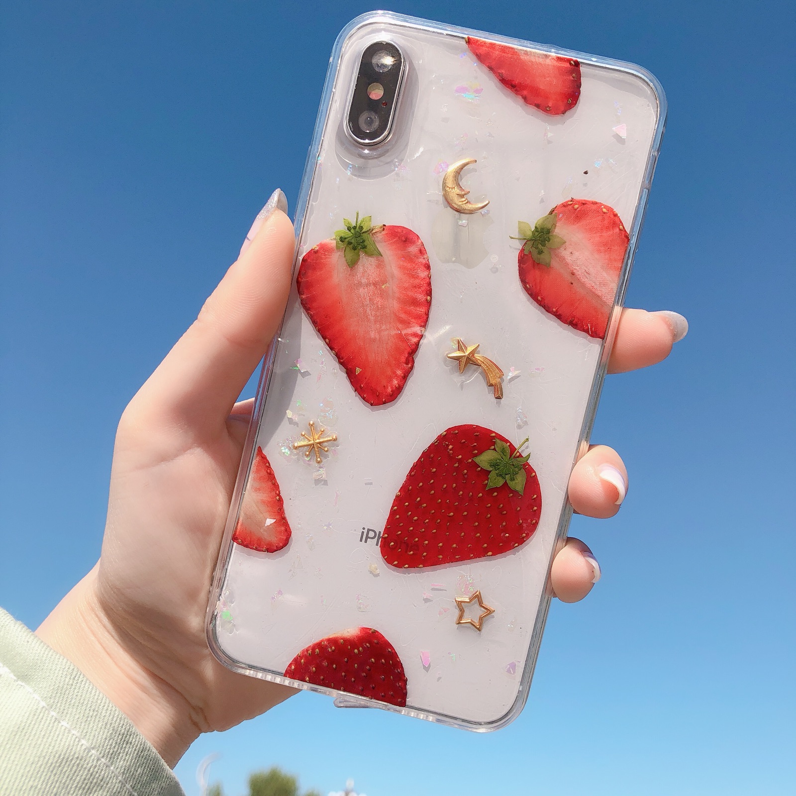 牛标优品星月莓水果滴胶手机壳iphonexsmax 华为p30pro vivox27 三星s