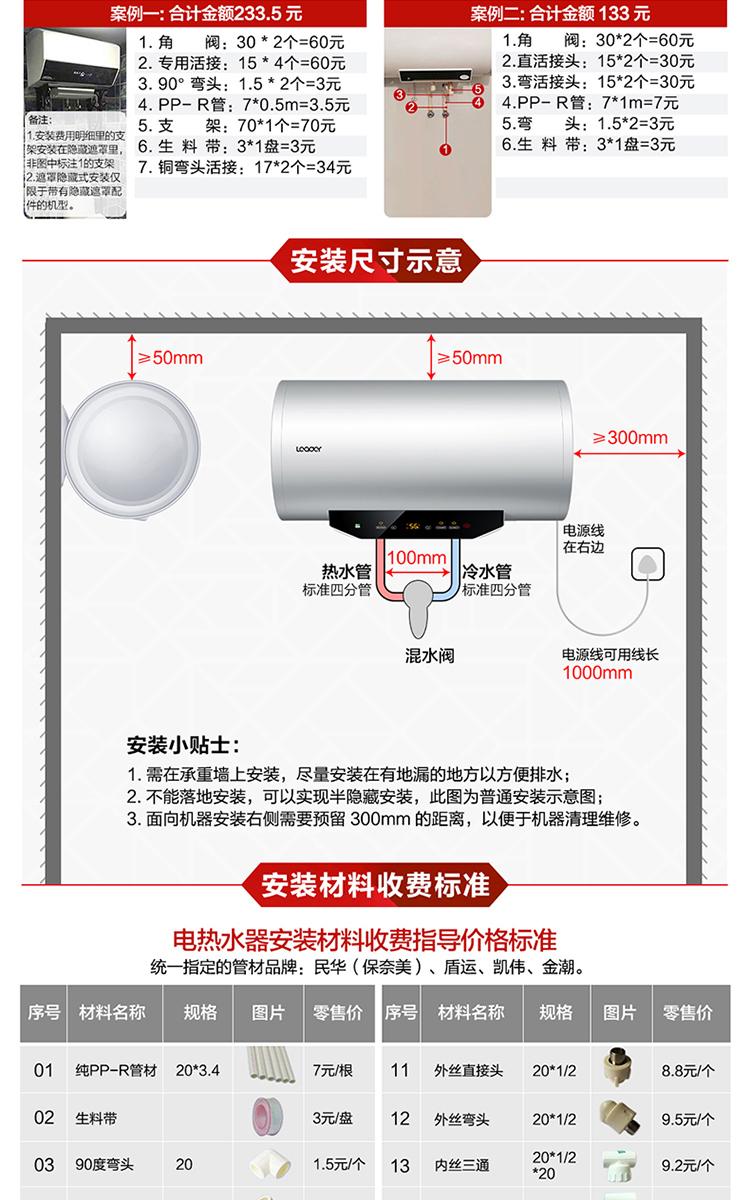 自营haier/海尔电热水器统帅les40h-lc2(e) 40升 1500w速热 防电墙 八