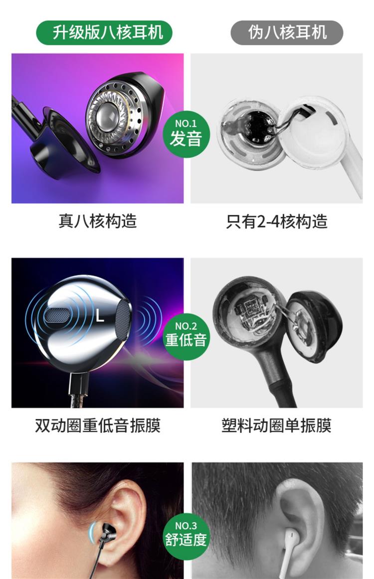 耳机入耳式适用oppor15金属超重低音vivox21手机有线睡眠苹果5音乐k歌