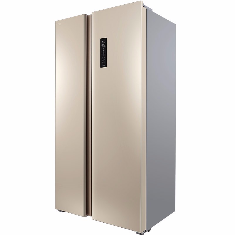 (流光金) 纤薄对开门冰箱 tcl 520升冰箱双开门 风冷无霜 电脑控温