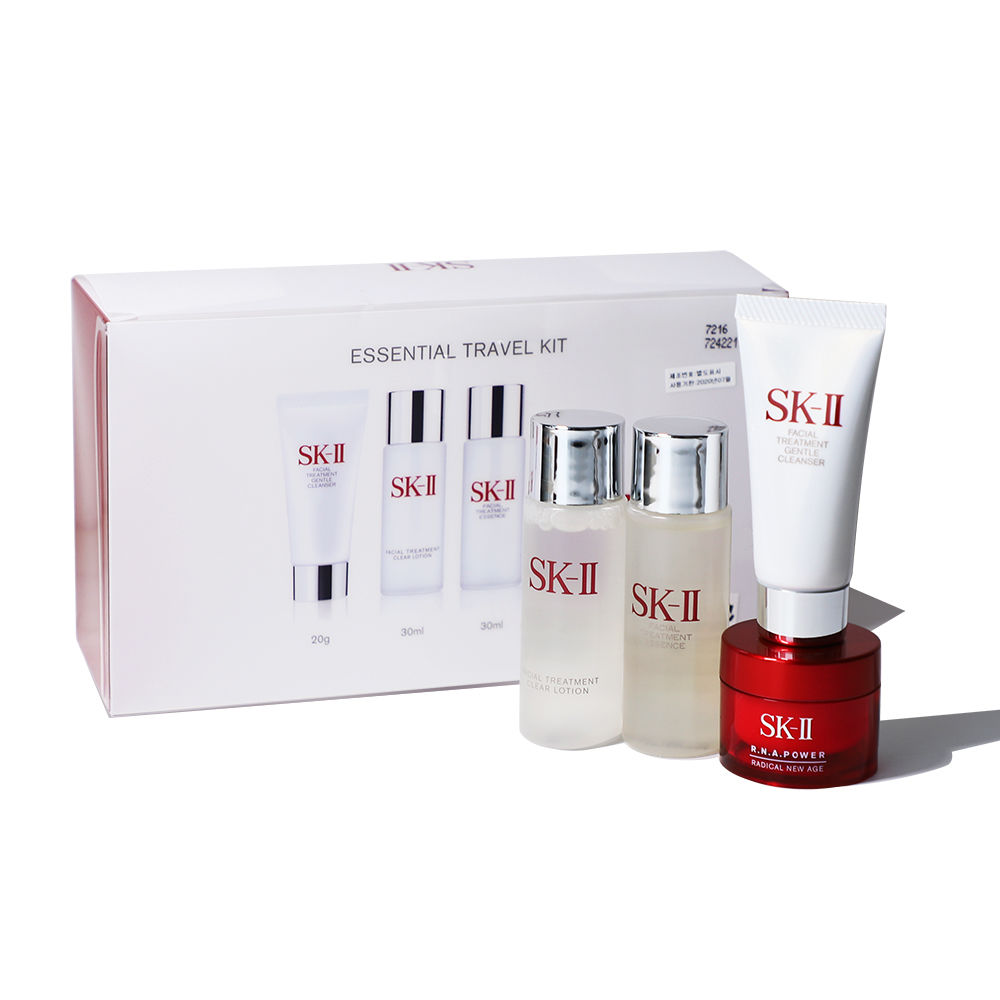 sk-ii护肤套装 sk-ii 保湿修护旅行装 神仙水30ml清莹