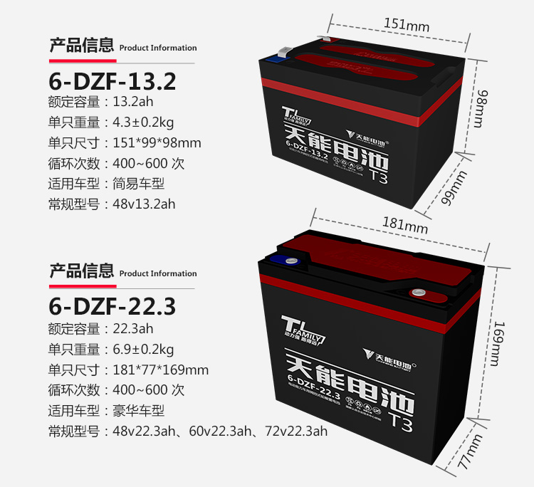 天能高能量真黑金电池48v20ah适用电动车铅酸电瓶石墨烯电池 真黑金