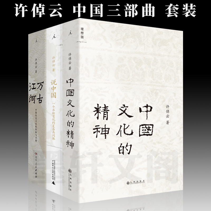 正版 理想国 许倬云中国三部曲套装全3册:说中国 万古江河 中国文化的