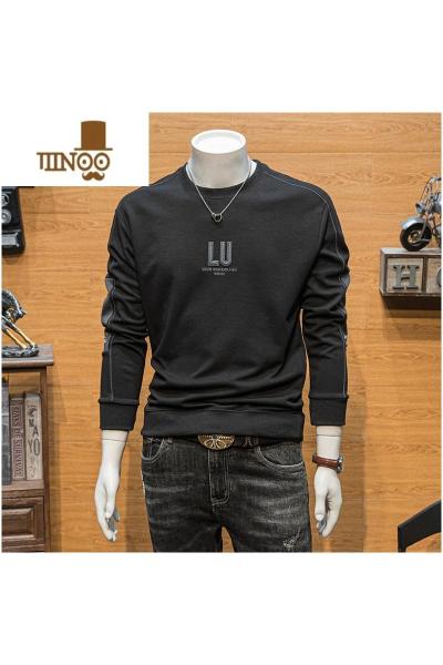 YANXU卫衣男士潮牌圆领打底衫长袖春装新款上衣青年高端休闲外套