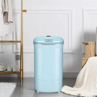 小鸭牌4.5KG小型婴儿童宝宝内衣裤袜子洗涤神器家用全半自动迷你洗衣机蓝光抑菌复古马卡龙蓝色