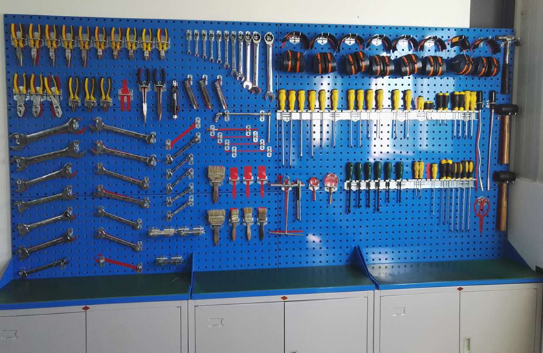 定做方孔洞洞板工具架挂板挂钩车间维修工具墙五金工具货架挂板钩