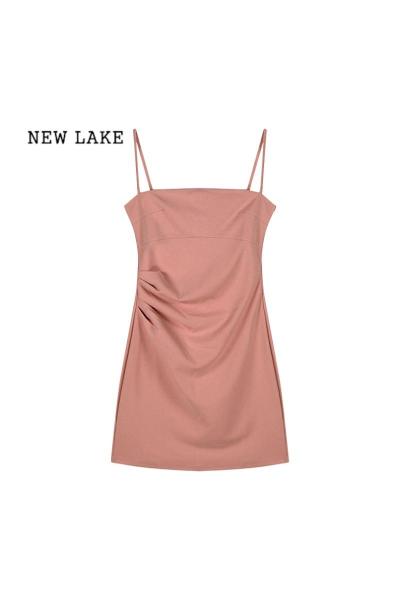 NEW LAKE吊带包臀连衣裙子女春夏装搭配一整套时尚2024新款早春季穿搭套装