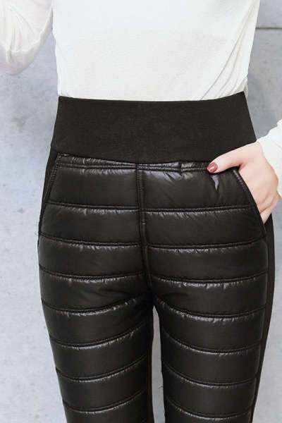 迪鲁奥（DILUAO)40岁50岁妈妈穿的裤冬季中老年大码厚款棉裤女外穿高腰修身显瘦保暖妈妈裤子