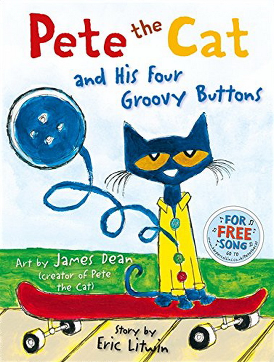 英文原版绘本petethecatilovemywhiteshoes5册皮特猫好性格养成书36