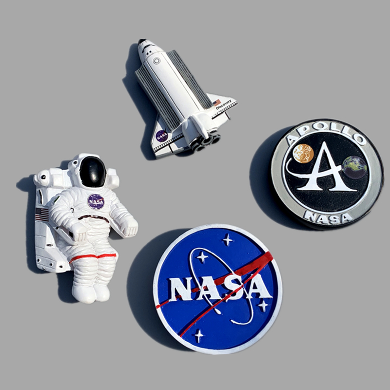 卡通创意航空留言贴磁性冰箱装饰贴 宇航员nasa 冰箱贴 磁贴