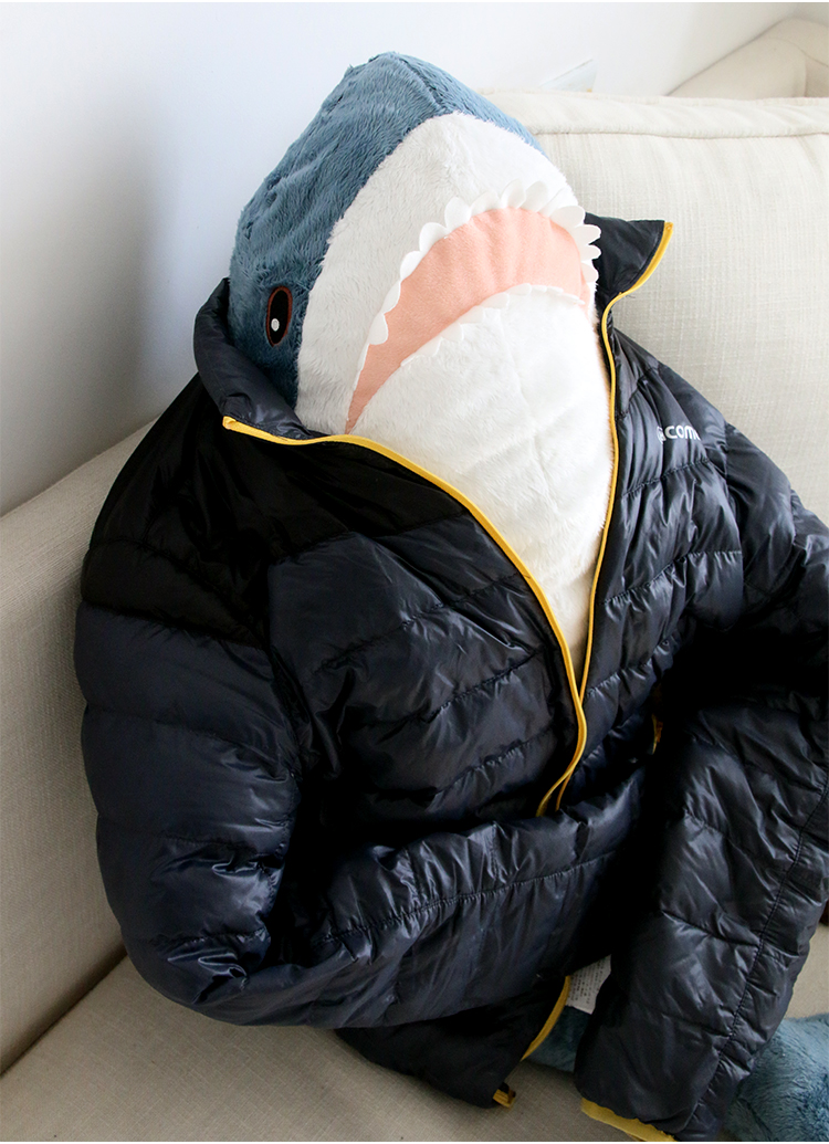 ins宜家鲨鱼抱枕玩偶网红正品大白鲨毛绒玩具公仔娃娃儿童礼物