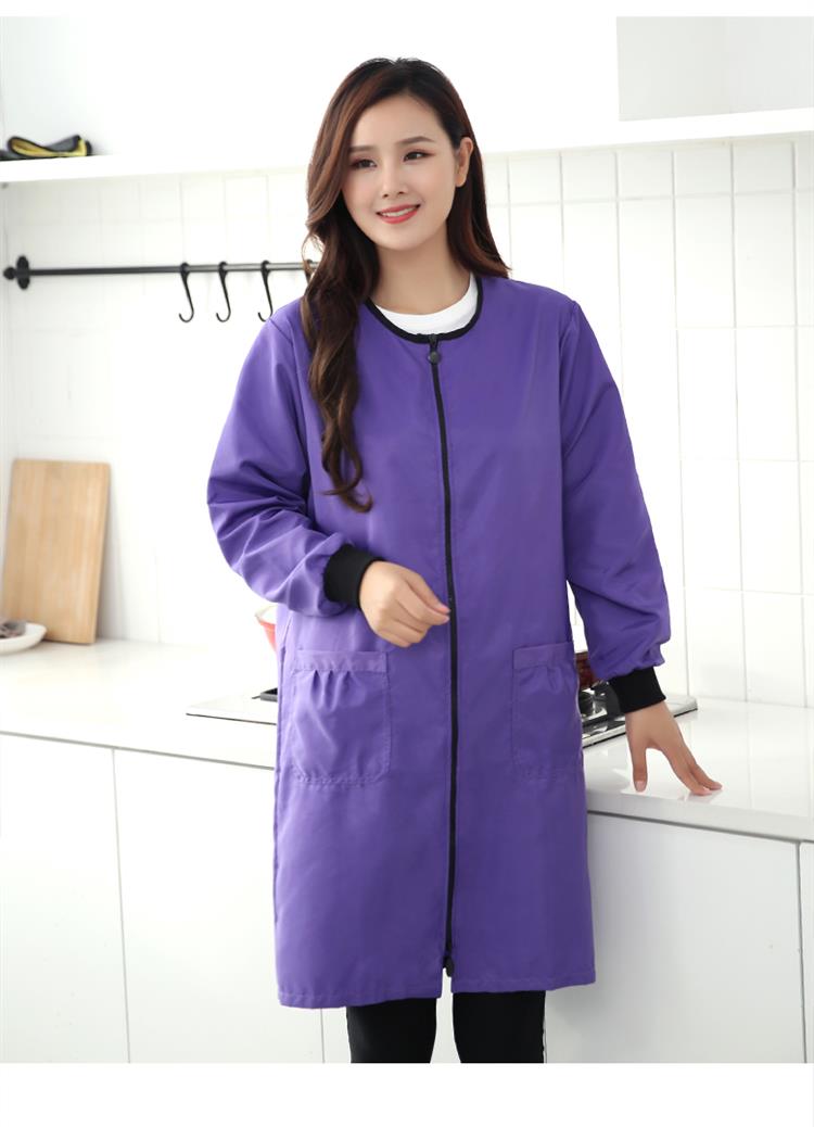 加长罩衣大人防油长袖外套上衣工作服围裙家用厨房时尚做饭女防水