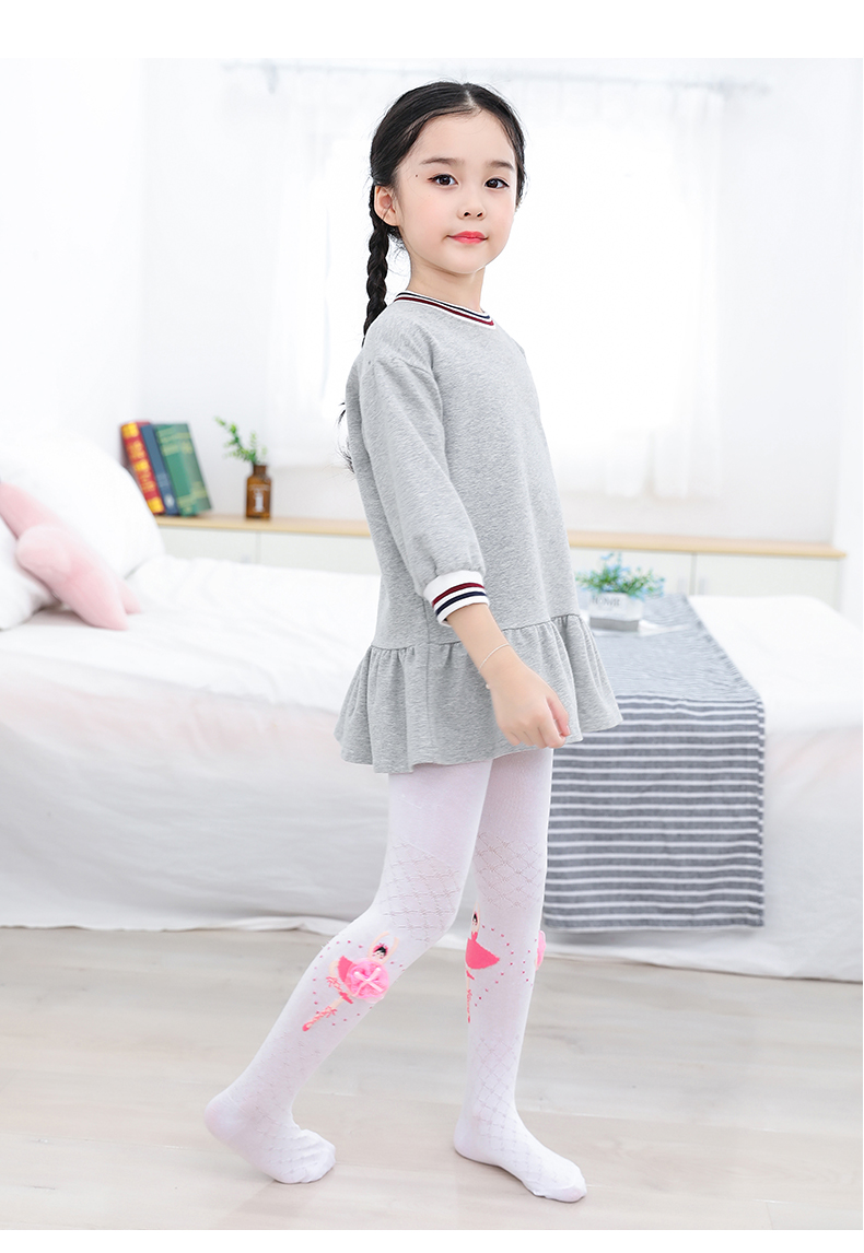 《春秋加厚纯款棉儿童连裤袜卡通公主舞蹈袜女童打底裤薄款宝iqzxvcu