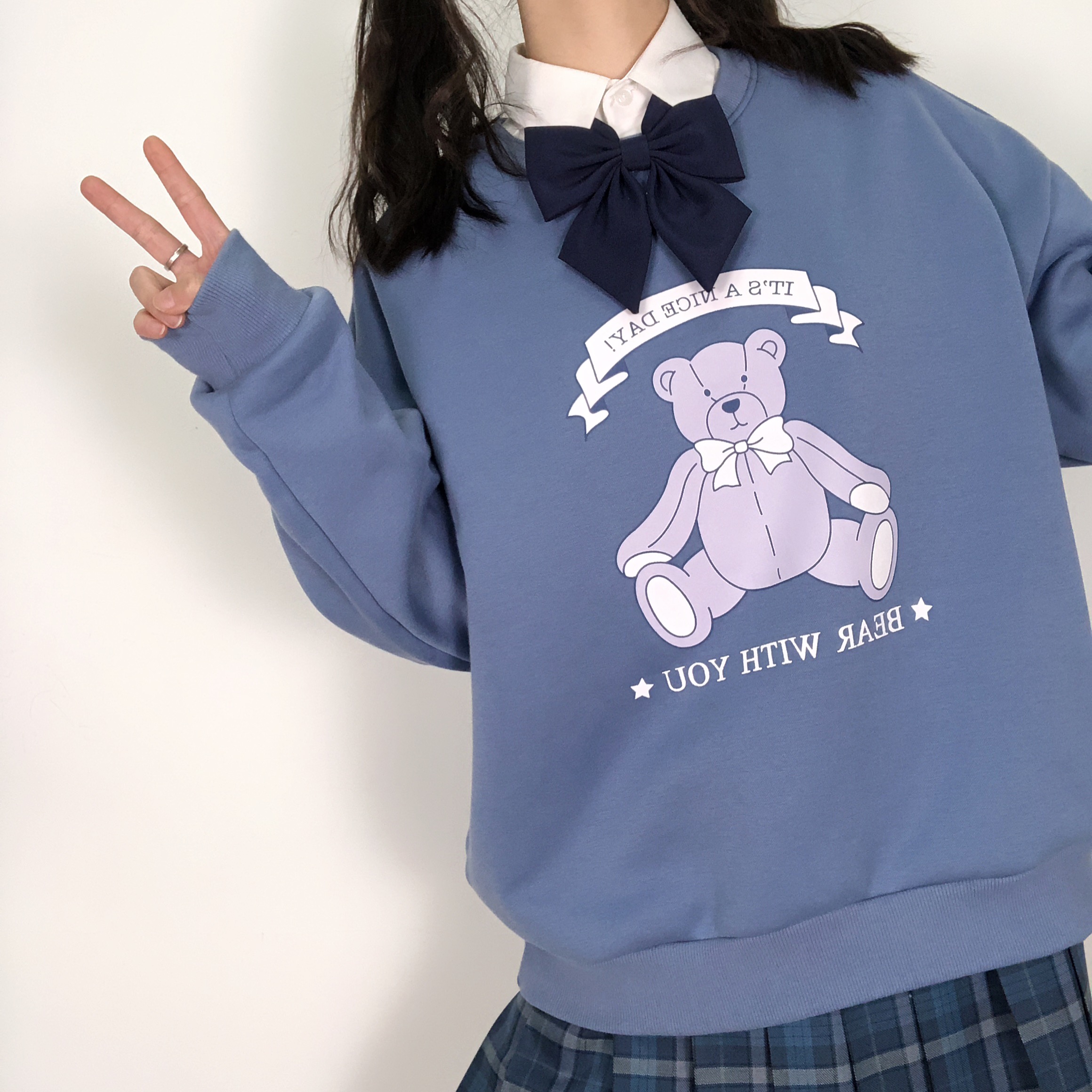 new lakeshindek jk制服s羽根纯色斜角学生领结西服水手服毛衣配饰