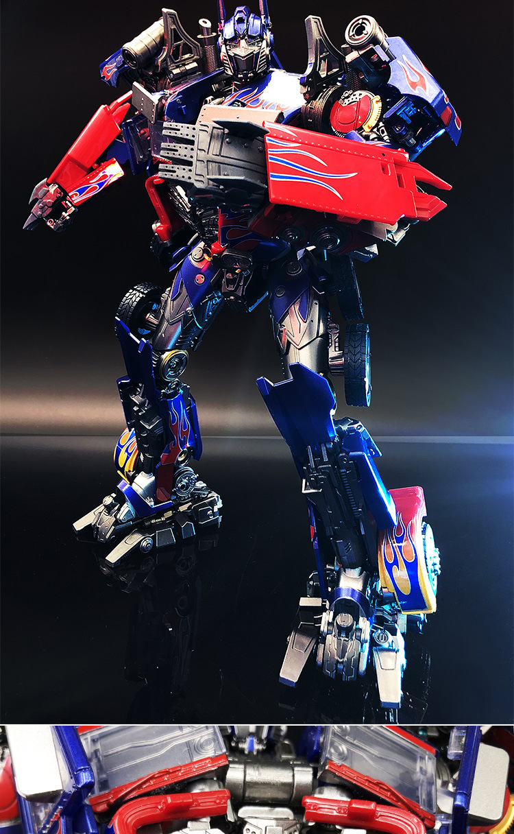 变形玩具金刚 黑曼巴ls03f腹肌柱 合金光油真香柱 擎天机器人模型