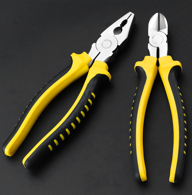 敬平钢丝钳五金工具老虎钳斜口钳尖嘴钳多功能家用省力6寸8寸老虎钳子